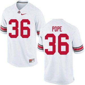 Men's Ohio State Buckeyes #36 K'Vaughan Pope White Nike NCAA College Football Jersey New RYB5544SS